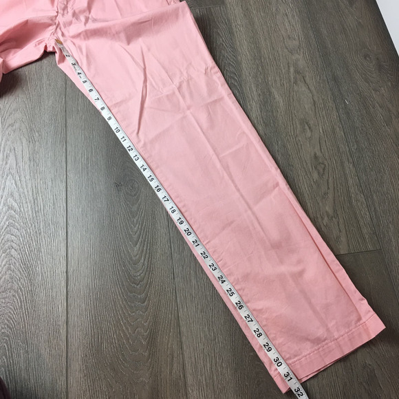 NWT Club Monaco Kennedy Classic Fit Chino Pants Lightweight Light Pink  33/32 - Picture 5 of 7